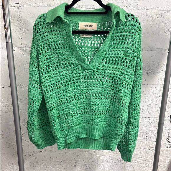 Green Women's Sweater Knit BRAND NEW - TRESSE - Size Small - Cover Up - Picture 1 of 4